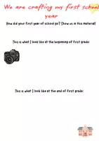 Vorschau - Arbeitsblätter - Printable “My First School Year” Memory Craft – Primary School Keepsake - Seite 2
