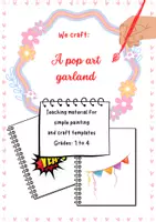 Vorschau - Arbeitsblätter - Printable Pop Art Garland Activity – Primary School Craft - Deckblatt