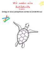 Vorschau - Arbeitsblätter - Malvorlage „Schildkröte“ – Kreatives Tier-Kunstprojekt für Klasse 1–4 - Seite 3