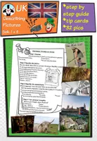 Vorschau - Bildkarten - Describing pictures: UK places & culture /speaking - Deckblatt