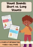 Vorschau - Arbeitsblätter - Vokallaute Englisch: Short Vowels vs. Long Vowels - Deckblatt