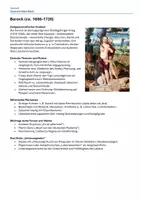 Vorschau - Merkblätter - Epochen - Lernzettel - unterwegs sein - Barock bis Gegenwartsliteratur - Seite 1
