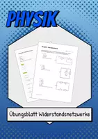 Vorschau - Arbeitsblätter - Übungsblatt Widerstandsnetzwerke - Deckblatt