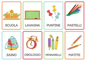 anteprima - Esercizi - 80 CARD PLASTIFICABILI NOMI COMUNI - Pagina di copertina
