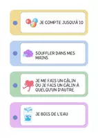 Aperçu - Matériel pour travaux manuels / dessin - MINDFULNESS POUR LA CLASSE| Porte-clés Mindfulness Return to Calmness | Ressource portable pour la régulation émotionnelle des enfants (6-12 ans) - Page 3