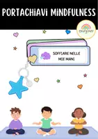 anteprima - Materiale per pittura e bricolage - MINDFULNESS PER LA CLASSE| Portachiavi Mindfulness Return to Calmness | Risorsa portatile per la regolazione emotiva dei bambini (6-12 anni) - Pagina 1