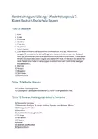 Vorschau - Aufgabenkarten - Wiederholungsquiz 7 Deutsch - Realschule Bayern - Seite 1