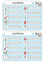 Vorschau - Arbeitsblätter - Kritzelwerk Laufdiktat Winter Klasse 1 und 2 - Seite 2