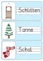 Vorschau - Arbeitsblätter - Kritzelwerk Laufdiktat Winter Klasse 1 und 2 - Seite 3