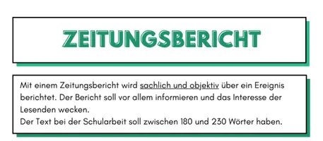 Vorschau - Merkblätter - Handout - Zeitungsbericht - Deckblatt