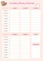 anteprima - Materiale di supporto/inclusione - 📔 Planner studio settimanale 🌸 - Pagina 3