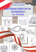 Vorschau - Arbeitsblätter - 16 Nationalfeiertag Ausmalvorlagen (26. Oktober) Österreichischer - Deckblatt