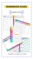Vista previa - Para docentes: organización, planificación y formación - CUADERNO PROGRAMACIÓ CURSO 25-26 - Portada