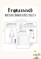 Vorschau - Unterrichtsreihen - Materialpaket: Wortschatz Französisch 8 Heftchen - Deckblatt