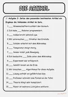 Vorschau - Arbeitsblätter - Die Artikel – Bestimmte & Unbestimmte Artikel sicher beherrschen | Klasse 4 - Seite 2