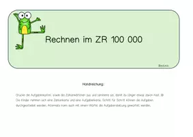 Vorschau - Stationenlernen - Rechenspiel - Deckblatt