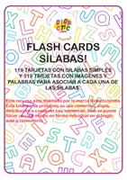 Vista previa - Juegos / Gamificación - Flash cards sílabas simples con palabras e imágenes en mayúsculas y minúsculas - página 1
