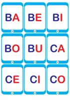 Vista previa - Juegos / Gamificación - Flash cards sílabas simples con palabras e imágenes en mayúsculas y minúsculas - página 2