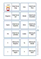 Vorschau - Spiele - Dominospiel u. Gedächtnisspiel zu den SI-Einheiten - Seite 1