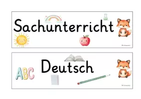 Vorschau - Anderer Materialtyp - Stundentransparenz Grundschule Fuchsklasse - Seite 1