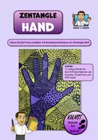 Vorschau - Stundenentwürfe - Zentangle-Hand in Komplementärkontrast (Filzstiftzeichnung) - Deckblatt