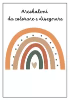 anteprima - Materiale per pittura e bricolage - Libro da colorare: Arcobaleni - Pagina di copertina