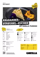 Vorschau - Arbeitsblätter - Rezept *Rhabarber-Streuselkuchen* - einfache Sprache - Deckblatt