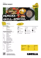 Vorschau - Arbeitsblätter - Rezept *Paprika-Grill-Special* - einfache Sprache - Deckblatt
