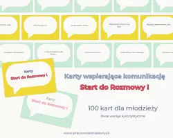 zapowiedź - Start do Rozmowy! – 100 kart wspierających komunikację - obwoluta