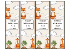 Vorschau - Mal- und Bastelvorlagen - Willkommensgeschenk "Bleistift" - Fuchsklasse - Seite 2