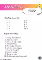 Vista previa - Hojas de trabajo - Food idioms worksheet (B2+) - página 3