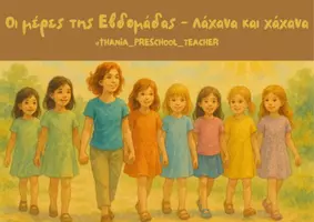 Προεπισκόπηση - Υποστηρικτικό υλικό / Ειδική αγωγή - Οι μέρες της εβδομάδας - Λάχανα και χάχανα - Εξώφυλλο