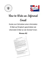 Vorschau - Arbeitsblätter - How to Write an Informal Email - Guide - Übersicht - A2 - Deckblatt
