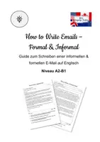 Vorschau - Arbeitsblätter - How to Write Emails - Guide - Informal & Formal - A2-B1 - Deckblatt