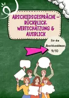 Vorschau - Mal- und Bastelvorlagen - Abschiedsgespräche – Rückblick, Wertschätzung & Ausblick - Deckblatt