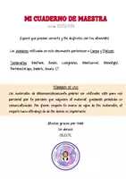 Vista previa - Para docentes: organización, planificación y formación - CUADERNO MAESTRA 20252026 - página 1