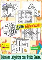 Aperçu - Matériel pour travaux manuels / dessin - Missions Labyrinthe pour Petits Génies - Page de couverture