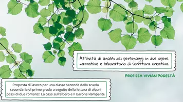 anteprima - Esercizi - Attività di analisi dei personaggi - Pagina di copertina