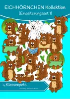 Vorschau - selbst erstellte Cliparts/Grafiken - Eichhörnchen Clipart Erweiterungsset 1 - Deckblatt
