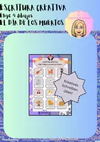 Vorschau - Arbeitsblätter - Escritura creativa - Elige 4 dibujos - El Día de los Muertos - Deckblatt