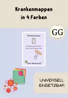 Vorschau - Bildkarten - Krankenmappe in 4 verschiedenen Versionen - Deckblatt