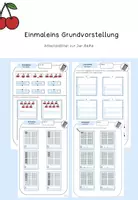 Vorschau - Unterrichtsreihen - Einmaleins Grundvorstellung - Arbeitsblätter zur 2er-Reihe - Deckblatt