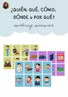 Vista previa - Tarjetas / Manipulativos - ¿QUIÉN, QUÉ, CÓMO, DÓNDE O POR QUÉ? - MORFOSINTAXIS - Portada