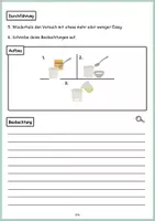 Vorschau - Arbeitsblätter - Protokoll sprudelnde Reaktion mit Backpulver - Seite 3