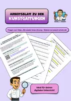 Vorschau - Stundenentwürfe - KUNST: Fragen zum Film "Nie wieder keine..." - Kunstgattung - Deckblatt