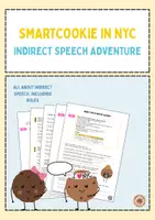 Vorschau - Arbeitsblätter - Smartcookie in New York-indirect speech adventure - Deckblatt