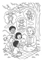 Vorschau - Mal- und Bastelvorlagen - Ausmalbilder Astrid Lindgren - Seite 1