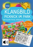 Vorschau - Stundenentwürfe - Klangbild Picknick im Park - Geräusche hören, erkennen & zuordnen | Musik | Fertige Musikstunde | DaZ Unterricht | Sachunterricht Frühling - Sommer | Fertige Vertretungsstunde | Kreative Stunden - Deckblatt