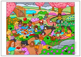 Vorschau - Stundenentwürfe - Klangbild Picknick im Park - Geräusche hören, erkennen & zuordnen | Musik | Fertige Musikstunde | DaZ Unterricht | Sachunterricht Frühling - Sommer | Fertige Vertretungsstunde | Kreative Stunden - Seite 3