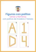 Vista previa - Tarjetas / Manipulativos - Figuras con palitos - letras y números - Portada